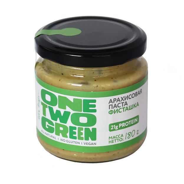 Арахисовая паста OneTwoGreen фисташка, 180 г ОПТ фото 1