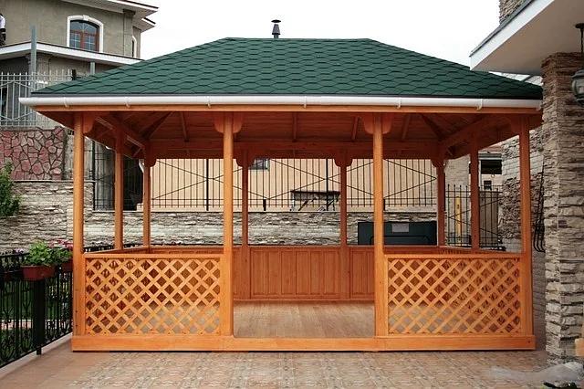 Изготовление беседок из натурального дерева 4,8х4 м, 19,2 м² фото 1