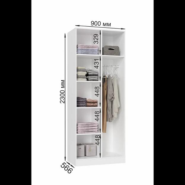 Шкаф «Палермо» с полками ОПТ фото 2