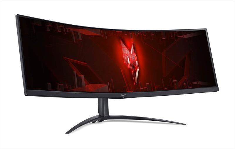Монитор 44,5'' ACER Nitro XZ452CUVbemiiphuzx,ZeroFrame,Curved 1500R Black,32:9,VA,5120x1440,1/4ms,450cd,165Hz,2xHDMI(2.1)+1xDP(1.4)+1xType-C(PD90W)+Audio out+USB3.2(2Up 3Down)+RJ45,Speakers 3Wx2 (UM.MX2EE.V01) фото 2