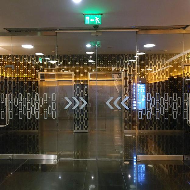 Автоматическая цельностеклянная дверь DormaKaba ОПТ фото 4