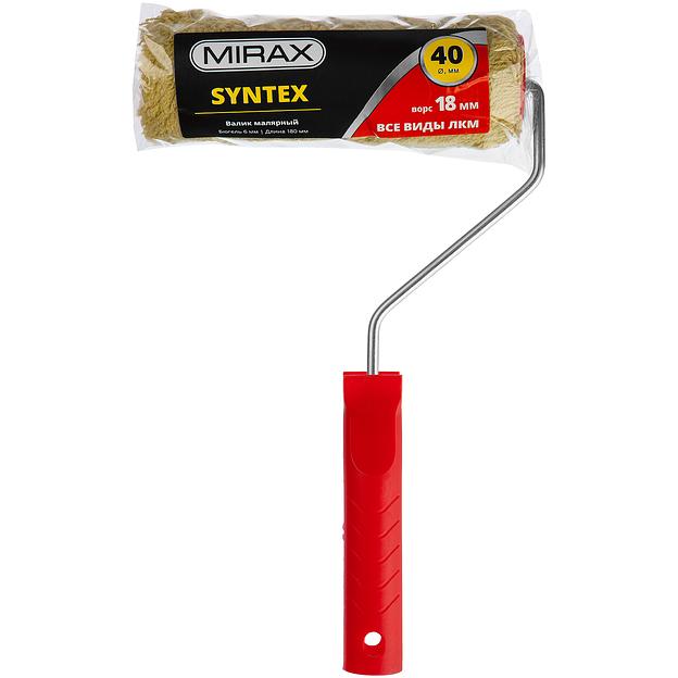 MIRAX SYNTEX, 40 х 180 мм, бюгель 6 мм, ворс 18 мм, полиакрил/полиэстер, все виды ЛКМ, малярный валик (03715-18) фото 3