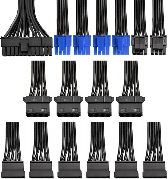 Блок питания Exegate ATX 600W 600PPX 80+ (20+4pin) APFC 140mm fan 6xSATA Cab Manag фото 5