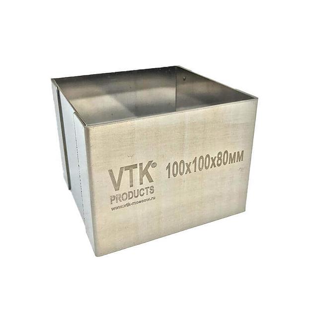 Форма для выпечки и заморозки Квадрат 100х100 мм высота 80 мм фото 1