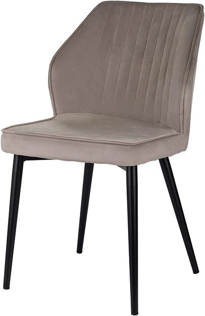 Стул для дома Бюрократ CH-K5_2 комплект 2шт т.бежевый Holland 61 металл черный на ножках (CH-K5_1/HL61_2) фото 4