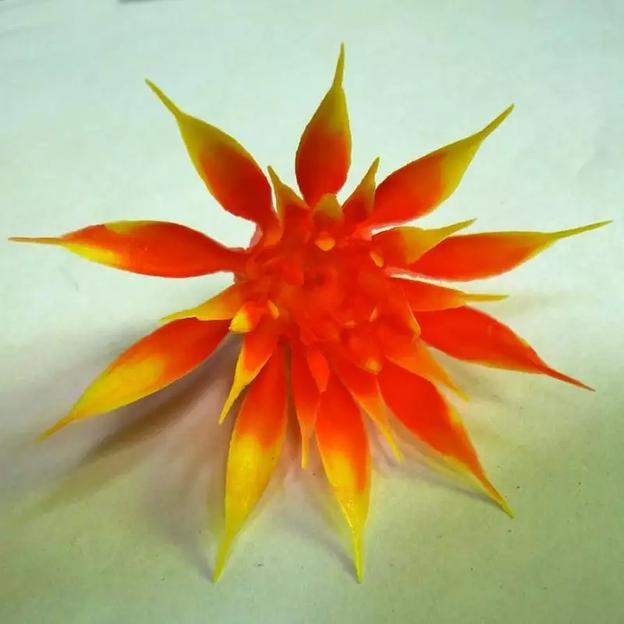 Добавка середина с ножкой Оранжевая 5-8см 168с (с крепл.) 548шт/кг фото 1