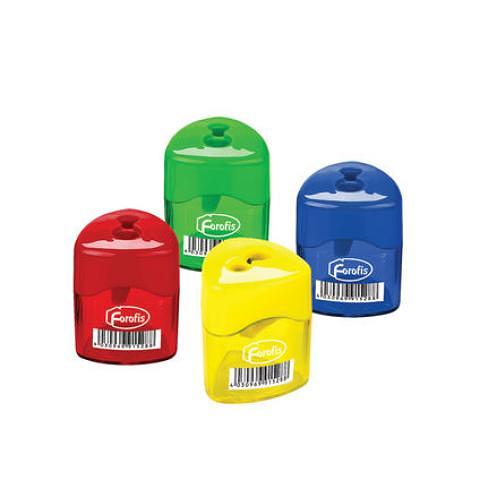 Точилка пластиковая с 2 лезвиями, ассорти, Forofis фото 1