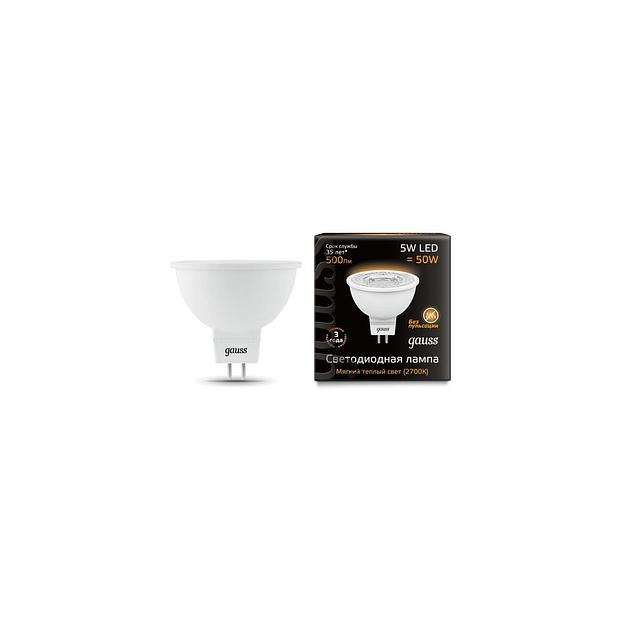 Лампа LED GAUSS GU5.3, спот, 5Вт, MR16, одна шт. [101505105] фото 1