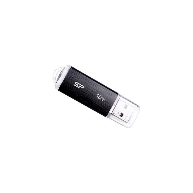 Флешка USB Silicon Power Ultima U02 16ГБ, USB2.0, черный [sp016gbuf2u02v1k] фото 1