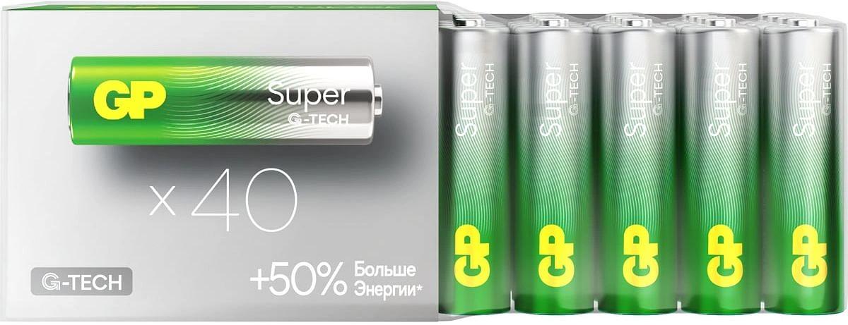 Батарея GP Super Alkaline 15AA21-2CRSWC40 AA (40шт) фото 1