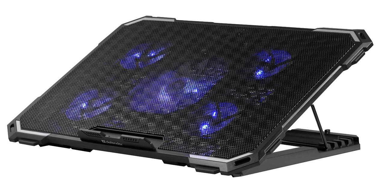 Defender Подставка для ноутбука NS-518 17",5 вентиляторов, 2USB. фото 1