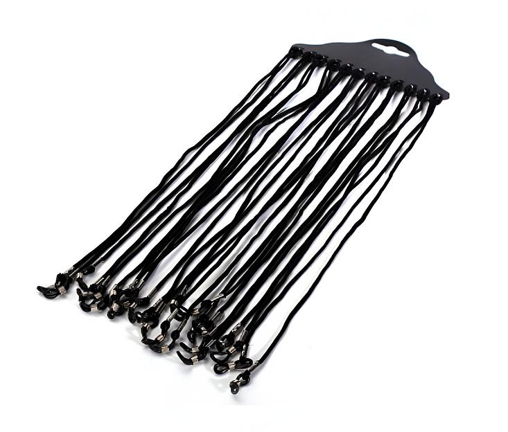 Шнурки для очков 1 шт чёрные, опт фото 1