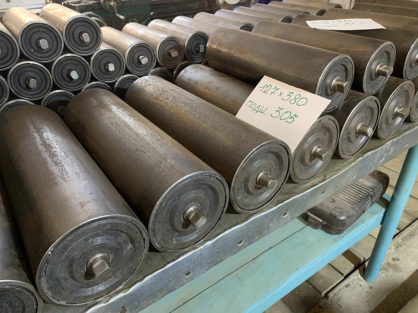 Конвейерные ролики усиленные, диаметр 127, длина 380 мм фото 3