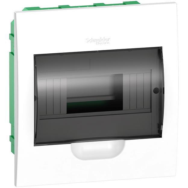 Systeme electric EZ9E108S2FRU Щит распределительный встраиваемый белый дверь прозрачная на 8 модулей IP40 Easy9 фото 2