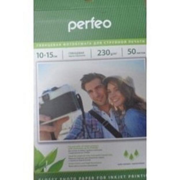 Perfeo PF-GLR4-230/50 Бумага Perfeo глянцевая, 10х15 230 г/м2, 50 л фото 1