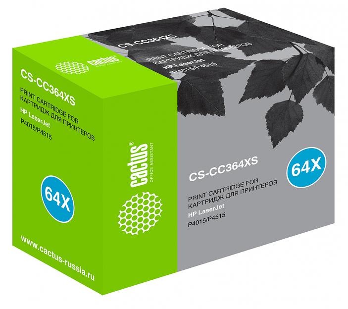Картридж лазерный Cactus CS-CC364XS CC364X черный (24000стр.) для HP LJ P4015/P4515 фото 1