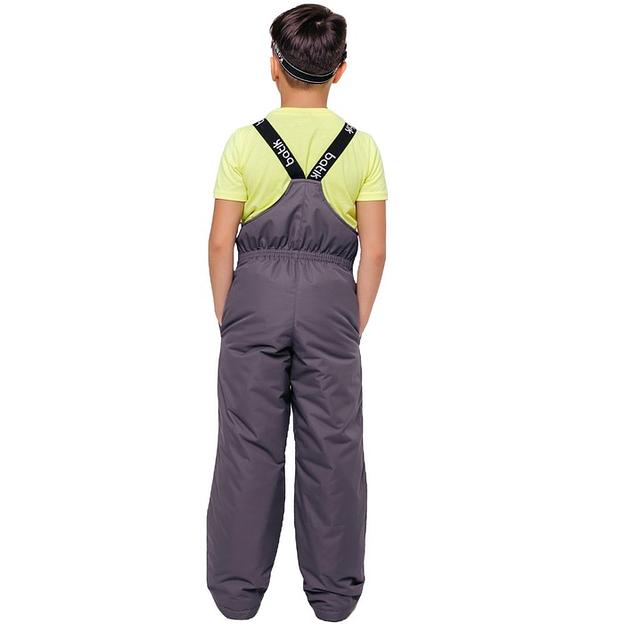 Полукомбинезон для мальчиков Batik, рост 104 см, серый ОПТ фото 2