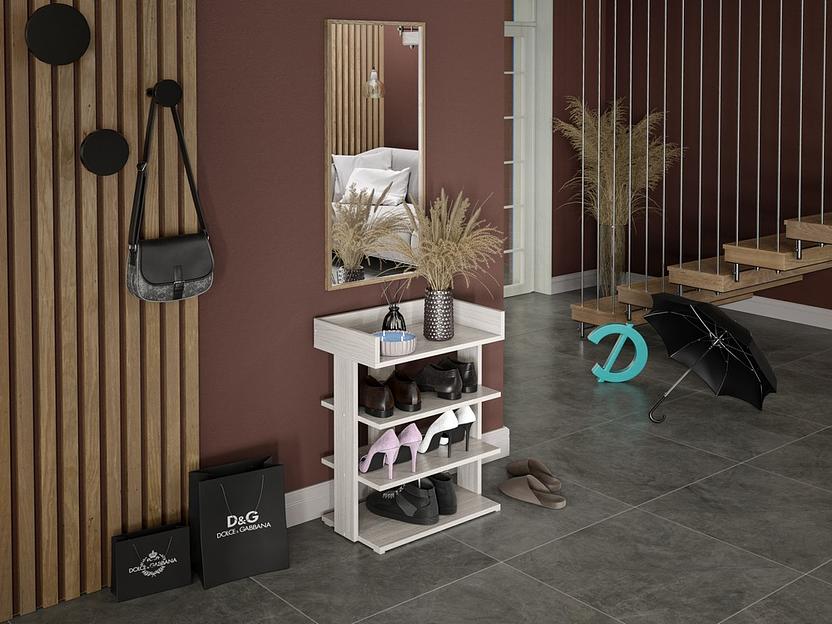 Обувница Досто «Этажи Малая» 522×312×67h, опт фото 2