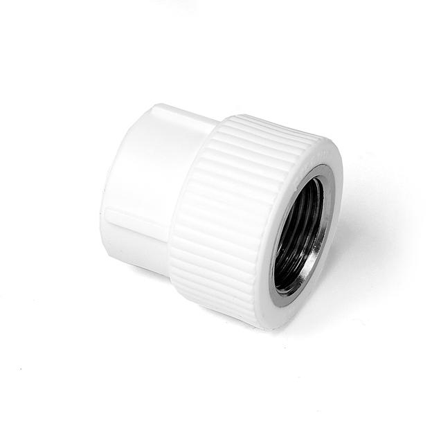 Муфта комбинированная 20x1/2' ВР полипропиленовая PPR белый фото 1