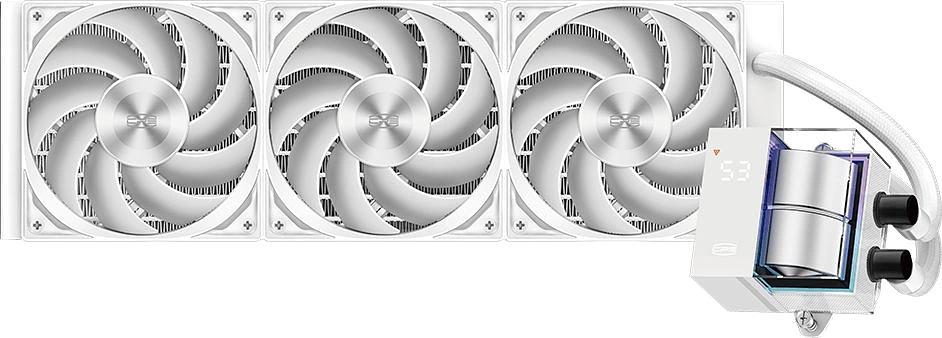 Система водяного охлаждения PcCooler DS360 WH Soc-AM5/AM4/1151/1200/1700 белый 4-pin Al LCD 300W Ret (DS360-WHNWXX-GL) фото 1