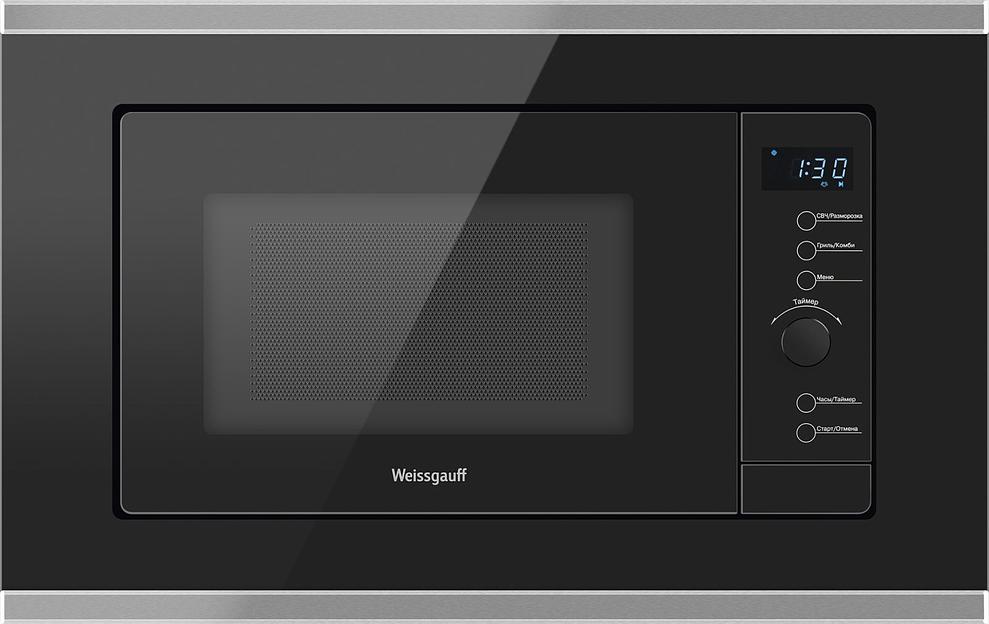 Микроволновая печь Weissgauff HMT-720 BX Grill 20л. 700Вт черный (встраиваемая) фото 1