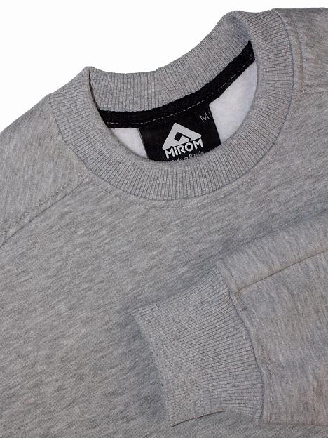 Свитшот с начесом мужской, Mirom, серый, опт фото 2