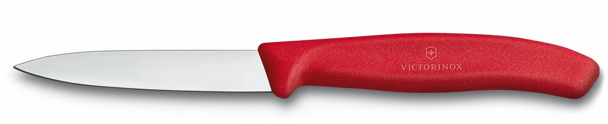 Набор ножей кухон. Victorinox Swiss Classic (6.7111.35) компл.:3предм. овощеч. красный карт.коробка фото 1