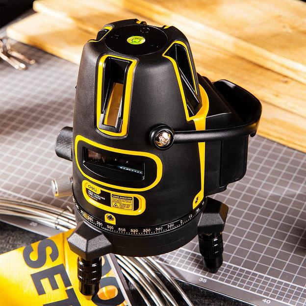 Измерительный и разметочный инструмент Deli Лазерный уровень Deli DL332303 3 луча(зеленый цвет), точность +/-1,5мм/7м, угол самовыравнивания 3°, 1АКБ 3 А*ч+ЗУ, время работы до 6 часов, кейс фото 3