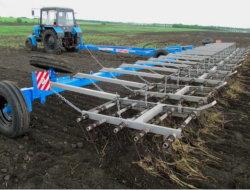 Борона пружинно-зубовая АБ-12-М, тяговой класс 1.2 т фото 1