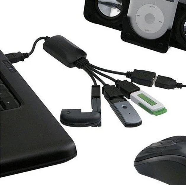 Переходник USB 4 Ports Hub V-T HU69, опт фото 2