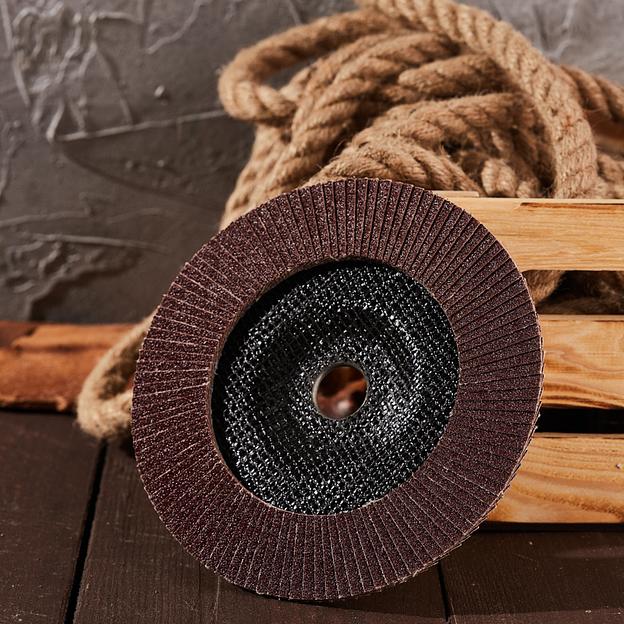 Круг лепестковый торцевой, P80, 180х22,2мм фото 3