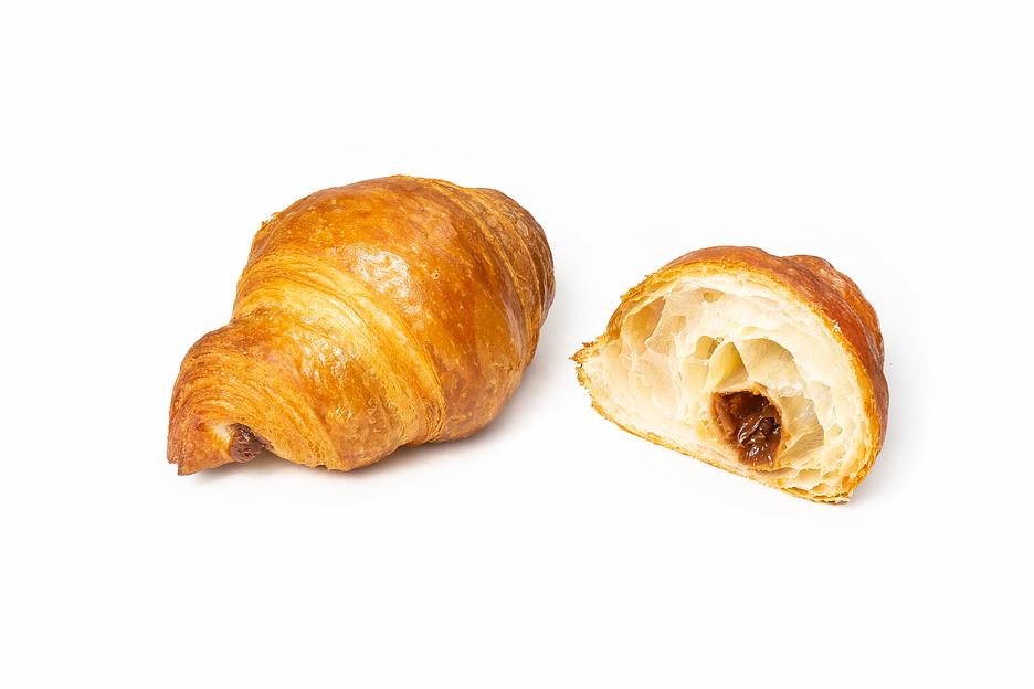 Круассан сливочный с карамелью, 90г п/ф, выпечка без дефростации ОПТ фото 1