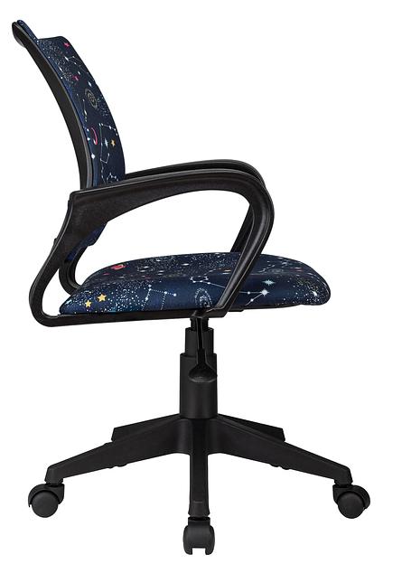 Кресло детское Бюрократ Burokids 1 темно-синий зодиак крестов. пластик фото 3