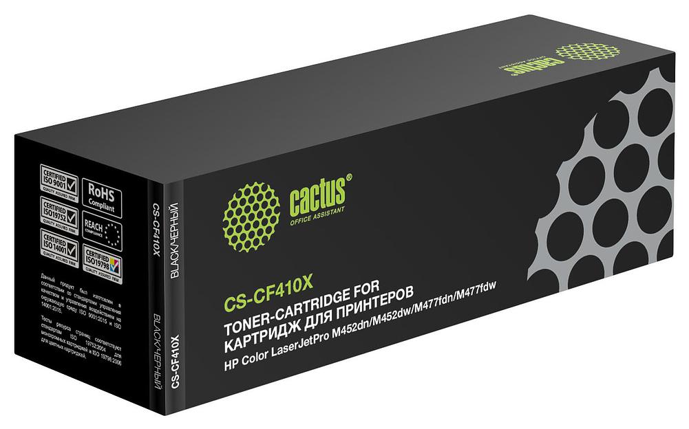 Картридж лазерный Cactus CS-CF410X CF410X черный (6500стр.) для HP HP CLJ Pro M452dn/M452dw/M477fdn/M477fdw фото 1