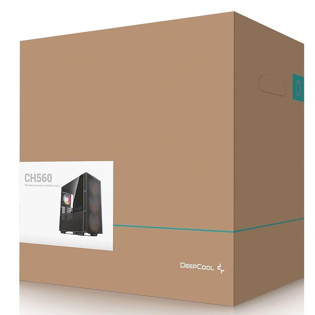 Корпус Deepcool CH560 черный без БП ATX 7x120mm 6x140mm 1xUSB3.0 audio bott PSU фото 8