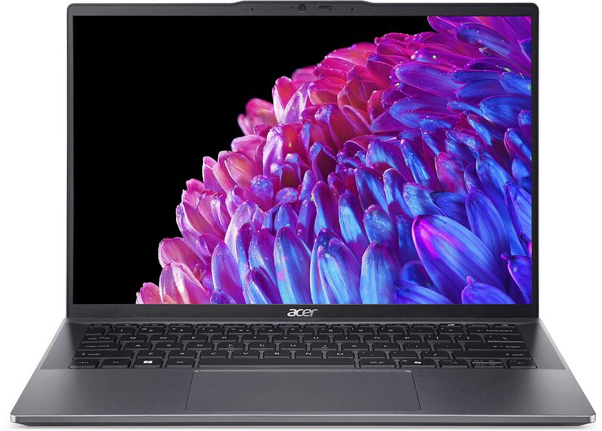 Ноутбук Acer Swift Go 14 SFG14-63-R57X Ryzen 7 8845HS 16Gb SSD1Tb AMD Radeon 14" OLED 2.8K (2880x1800) Windows 11 Home metall WiFi BT Cam (NX.KTSCD.003) фото 1