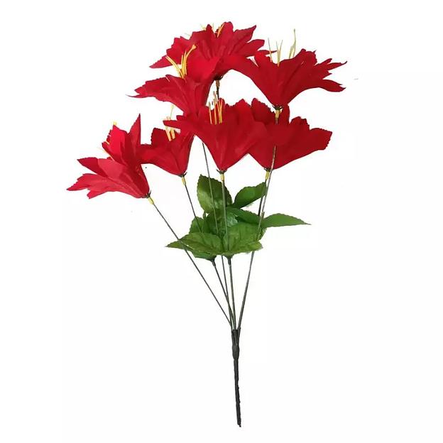 Букет с барх.колокольчиками на 7 голов 42см 350-681 фото 3