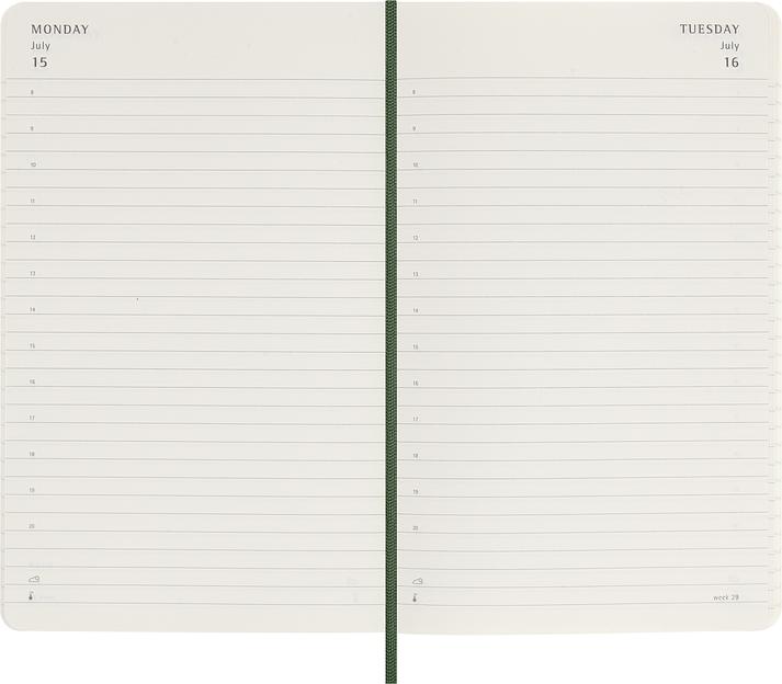 Ежедневник Moleskine CLASSIC SOFT Large 130х210мм 400стр. мягкая обложка зеленый фото 3