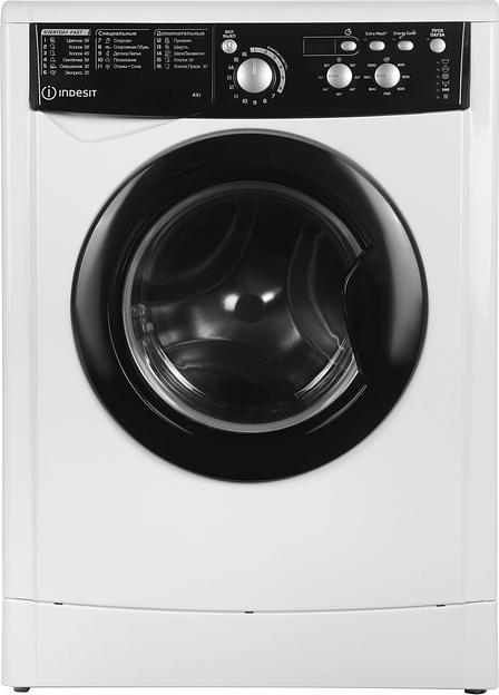 Стиральная машина Indesit MyTime EWUD 4105 BK CIS класс: A загр.фронтальная макс.:4кг белый фото 1
