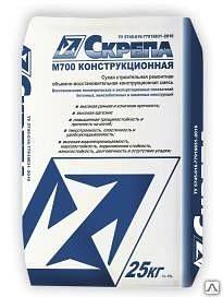 Скрепа М700 КОНСТРУКЦИОННАЯ - смесь сухая, объемно-восстановительная, 25 кг ОПТ фото 1