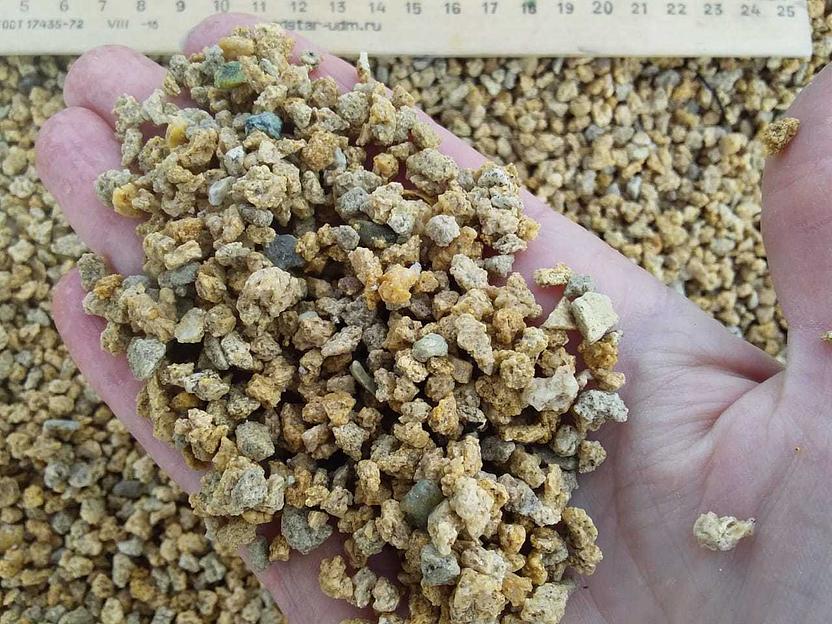 Крошка декоративный щебень Ракушняк /тн (5-10 мм) фото 1