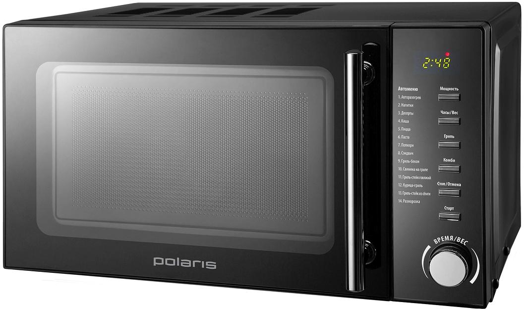 Микроволновая печь Polaris PMO 2002DG RUS черный 20л 700Вт поворотный механизм, кнопки фото 8
