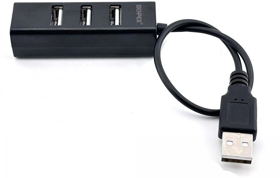 Разветвитель USB 2.0 BPH-1906 4порт. черный фото 2