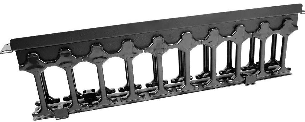 ЦМО Органайзер кабельный горизонтальный с пластиковыми пальцами 19" 1U (ГКО-П-1-9005) фото 1