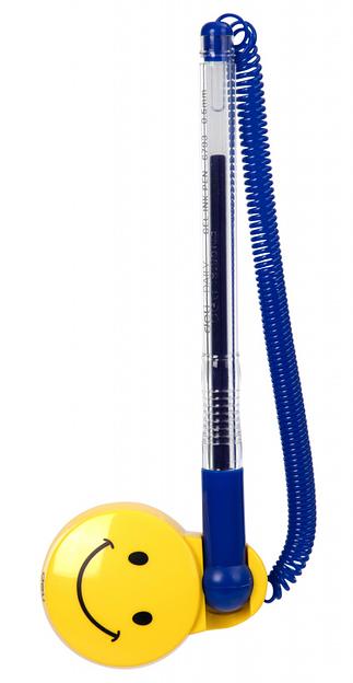 Ручка шариковая Deli E6793BLUE на подставке 0.5мм синие чернила фото 4