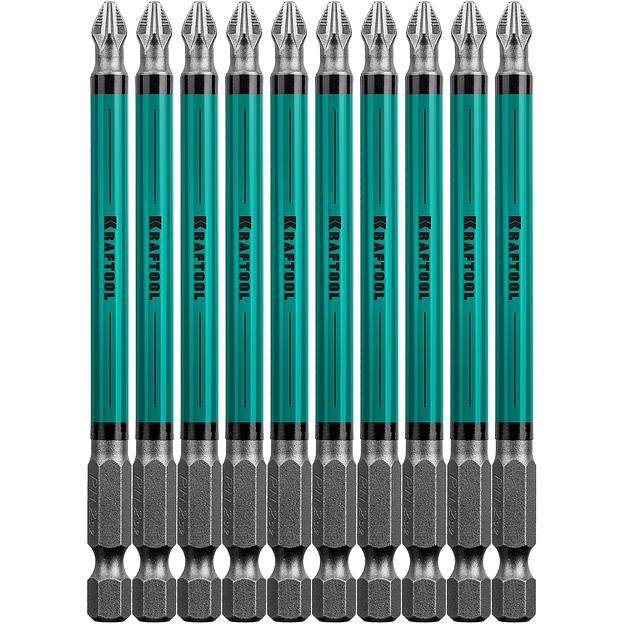 KRAFTOOL Optimum, PH2, 100 мм, 10 шт, биты (26122-2-100-10) фото 1