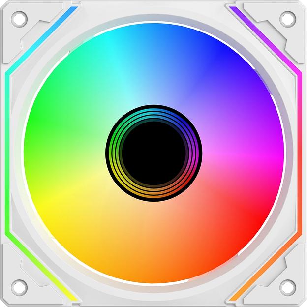 Вентилятор для корпуса Bloody BD-CF120ARGB5 ARGB 120х120x25 белый 4-pin 26дБ (BD-CF120ARGB5-WH) Ret фото 1