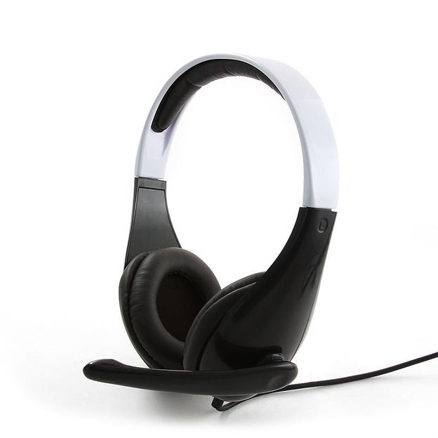 Gembird MHS-901 Гарнитура стерео,черный\белый фото 1