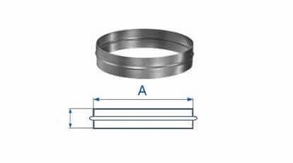Ниппель для воздуховода 710 мм фото 1