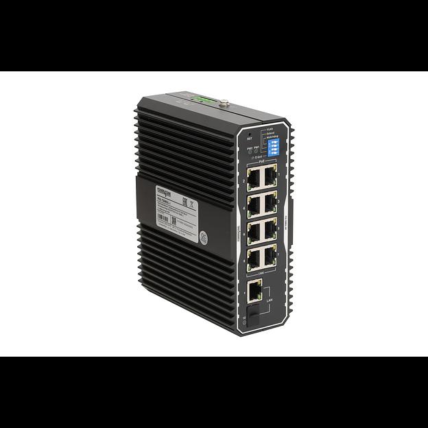Неуправляемый промышленный 8 портовый PoE коммутатор POWERTONE PUS-TS08GL-i фото 2